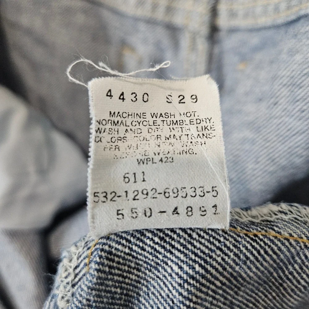 Levi's 550 Men's Blue Jeans Size 38x34 (ACTUAL 36x34) 100% Cotton Vintage 1992‎